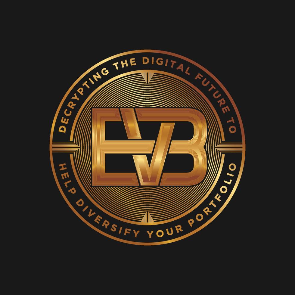 cryptogeld bitcoin goud munt in modern retro stijl vector