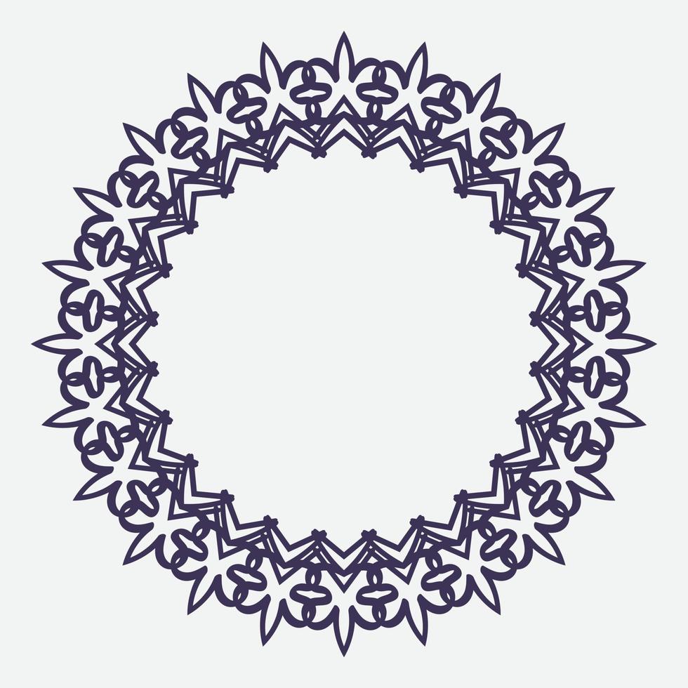 ronde ornament of cirkel kader met modern kleur. geschikt voor traditioneel ontwerp of wijnoogst ontwerp vector