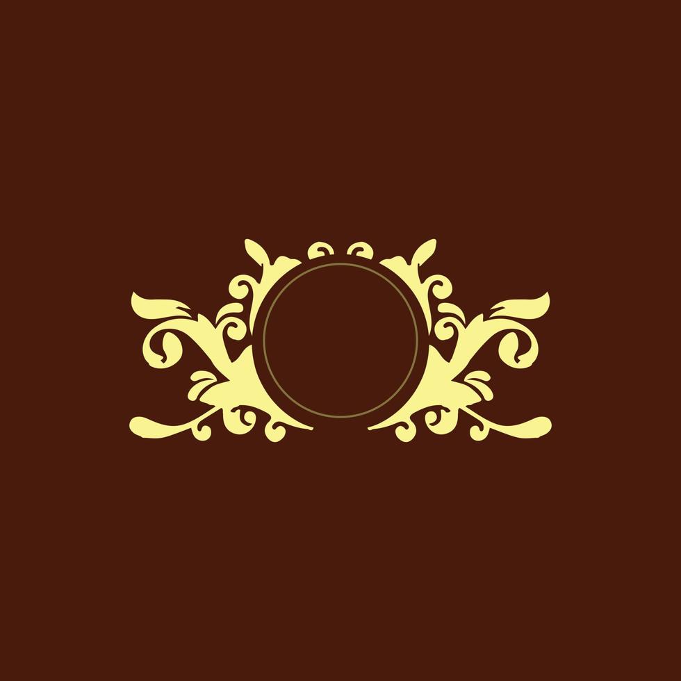 klassiek gouden ornament vector