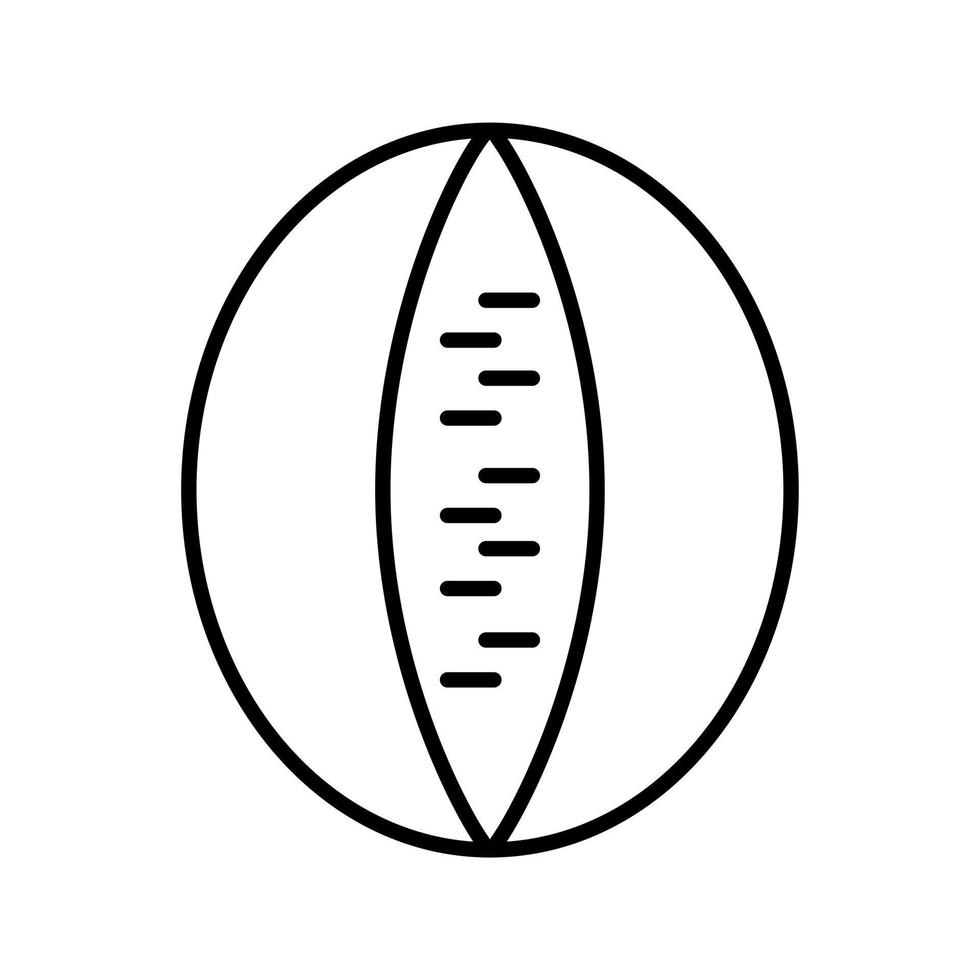 uniek rots meloen vector lijn icoon