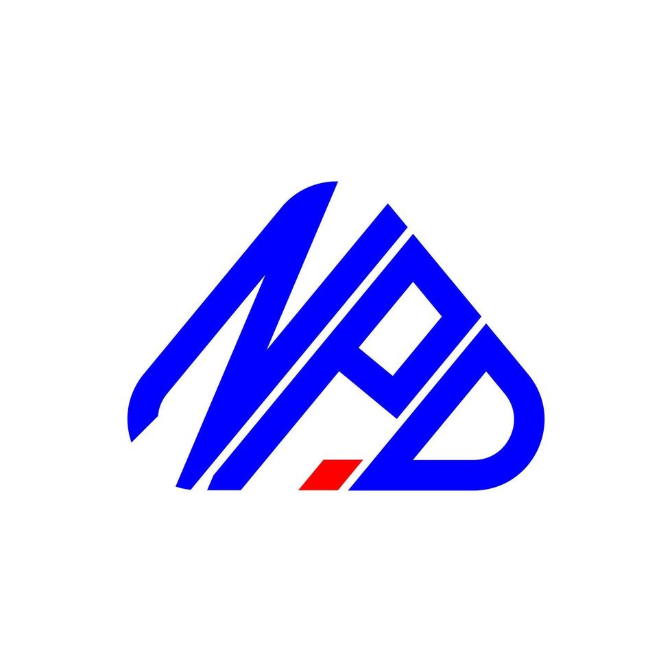 npd brief logo creatief ontwerp met vector grafisch, npd gemakkelijk en modern logo.