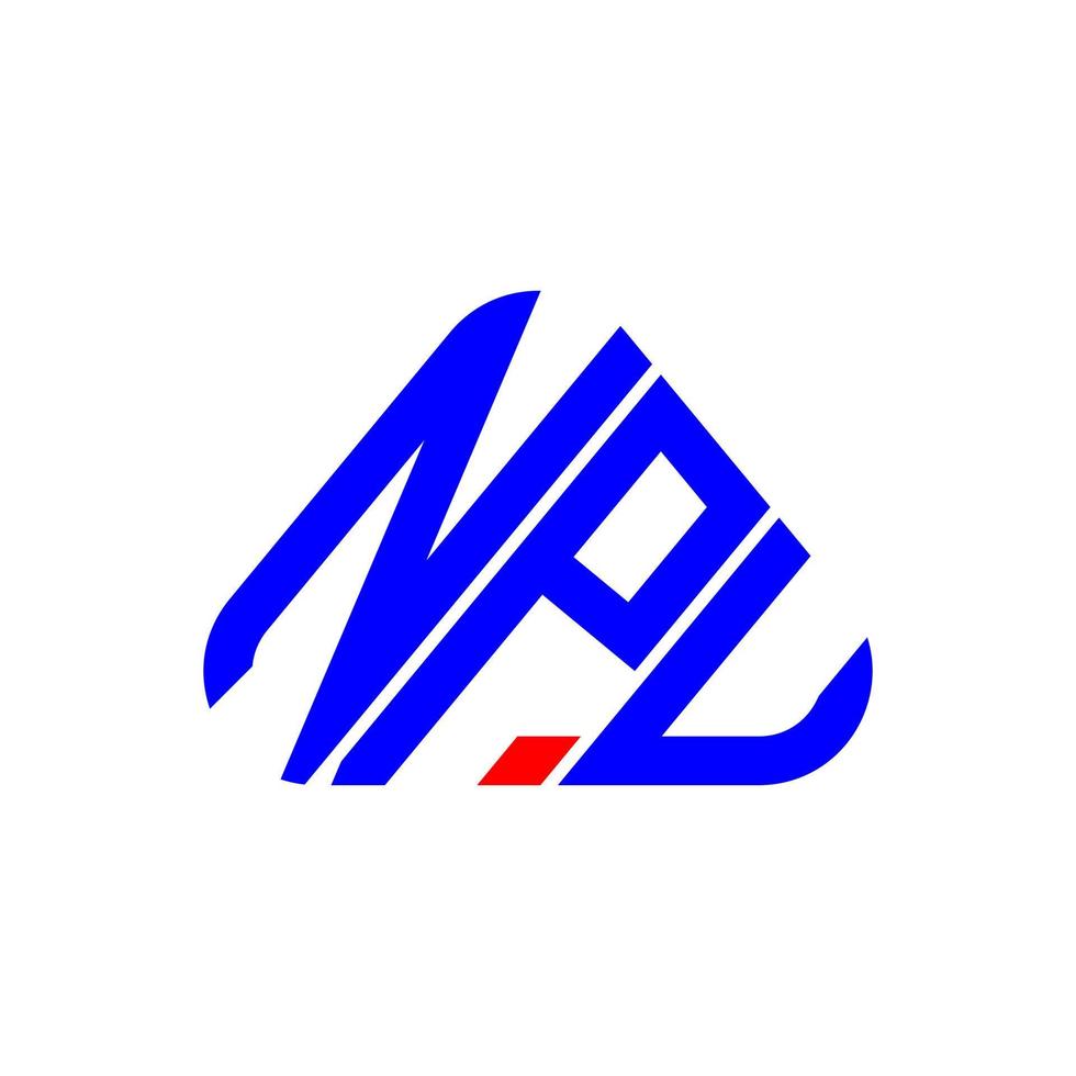 npu brief logo creatief ontwerp met vector grafisch, npu gemakkelijk en modern logo.