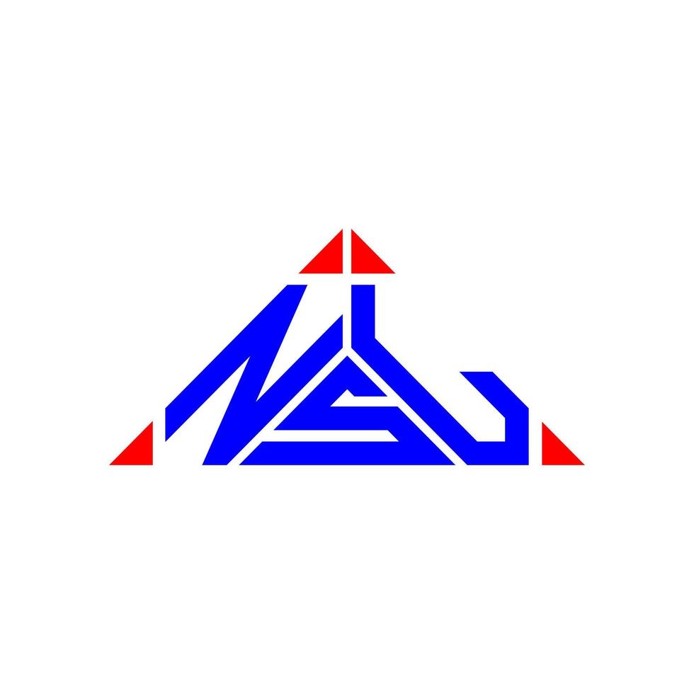 nsl brief logo creatief ontwerp met vector grafisch, nsl gemakkelijk en modern logo.