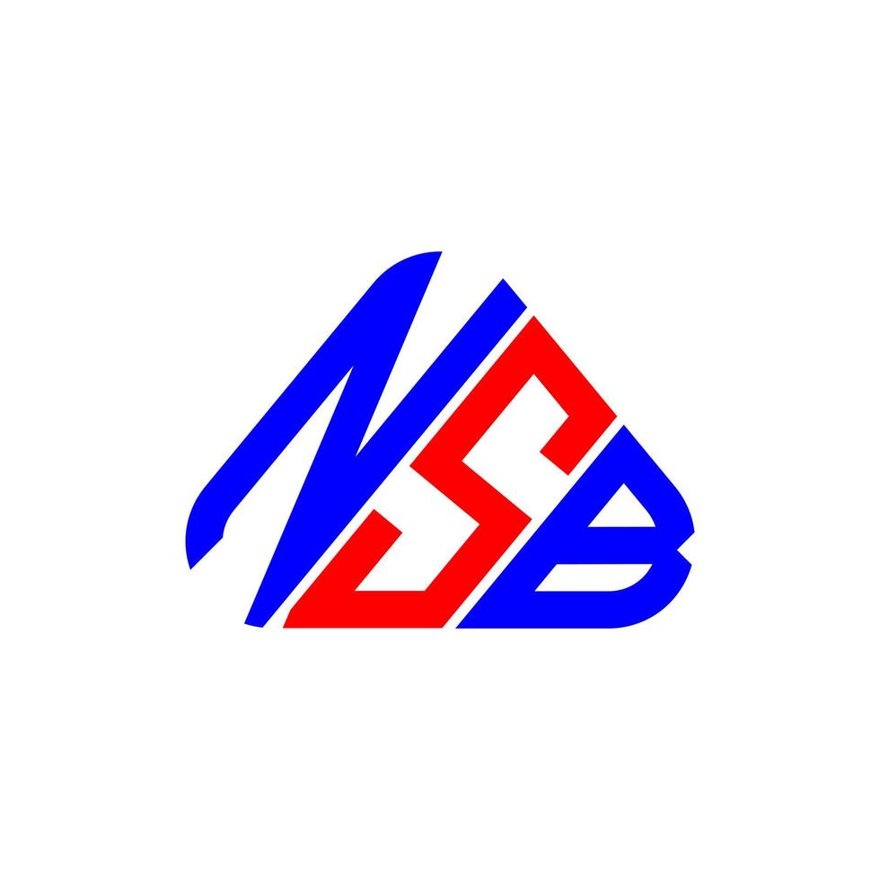 nsb brief logo creatief ontwerp met vector grafisch, nsb gemakkelijk en modern logo.