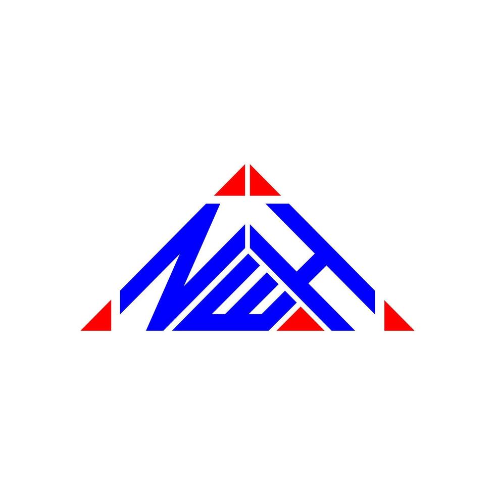 nwh brief logo creatief ontwerp met vector grafisch, nwh gemakkelijk en modern logo.