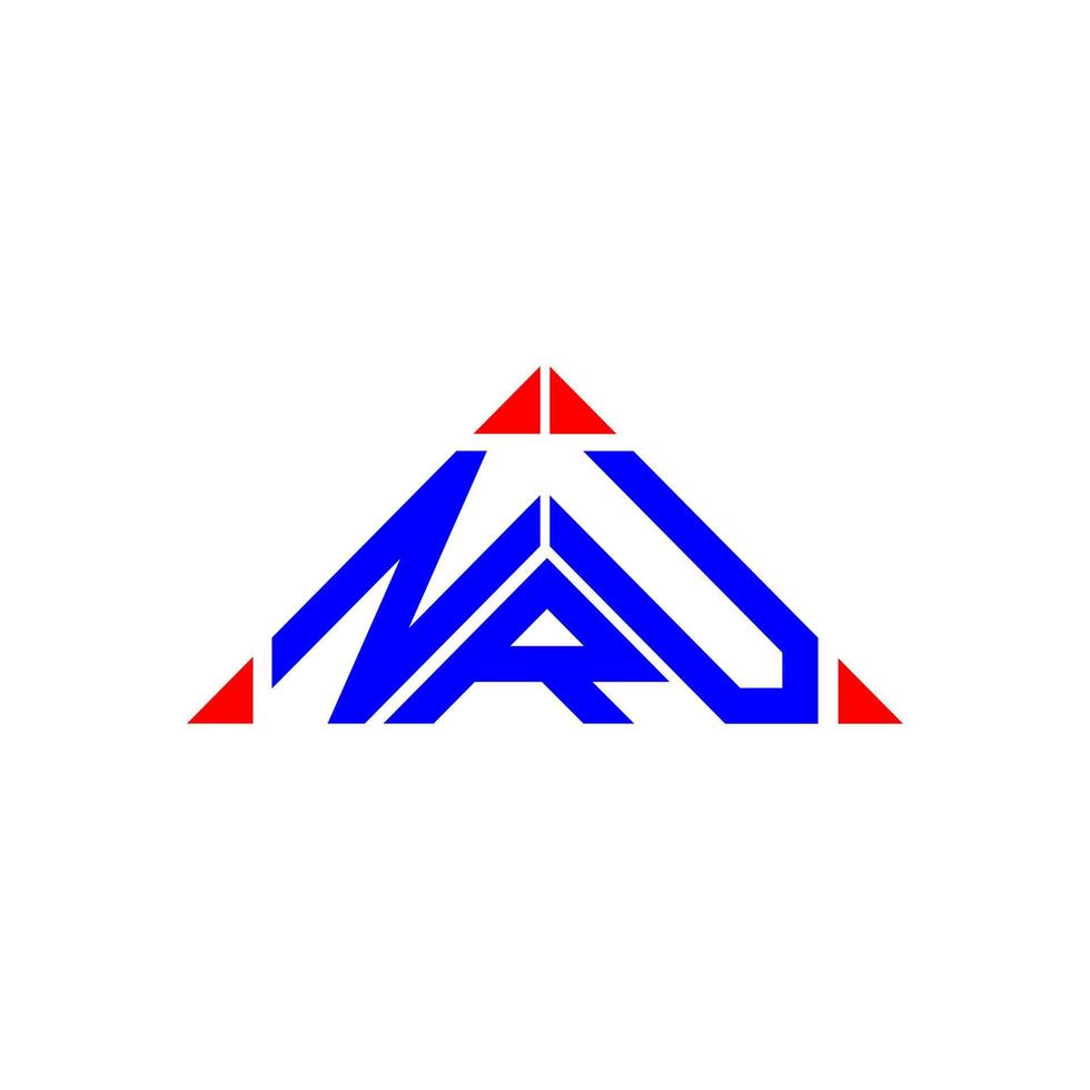 nru brief logo creatief ontwerp met vector grafisch, nru gemakkelijk en modern logo.