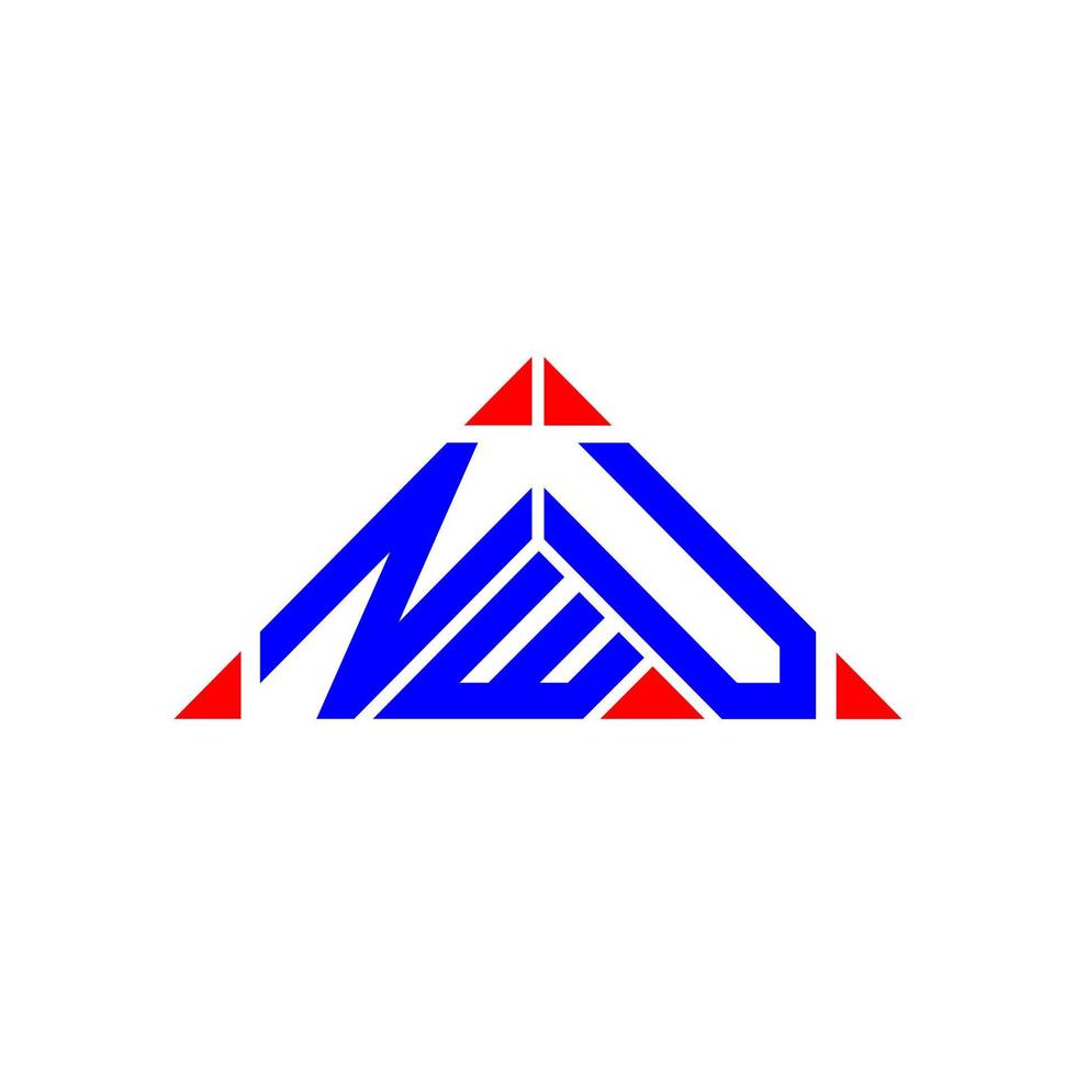 nwu brief logo creatief ontwerp met vector grafisch, nwu gemakkelijk en modern logo.
