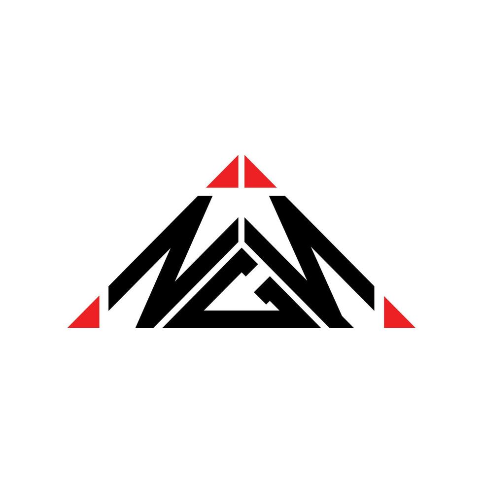 ngn brief logo creatief ontwerp met vector grafisch, ngn gemakkelijk en modern logo.