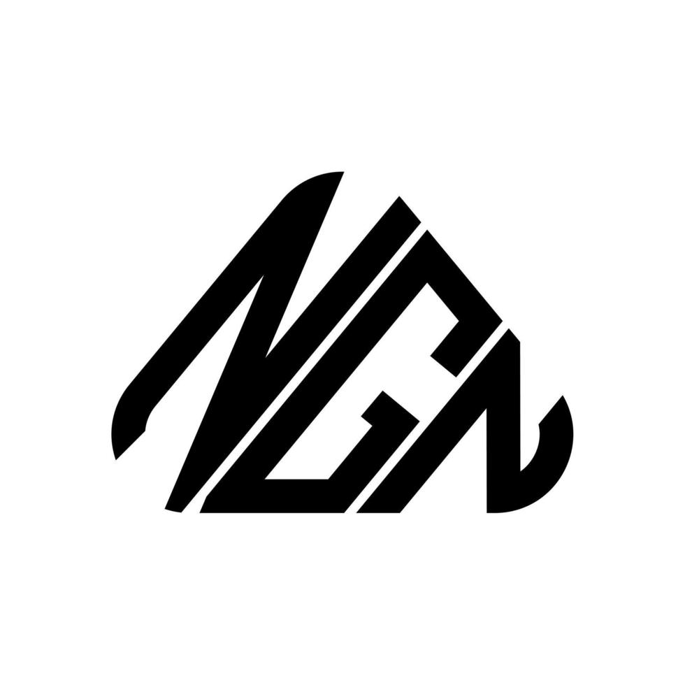 ngn brief logo creatief ontwerp met vector grafisch, ngn gemakkelijk en modern logo.