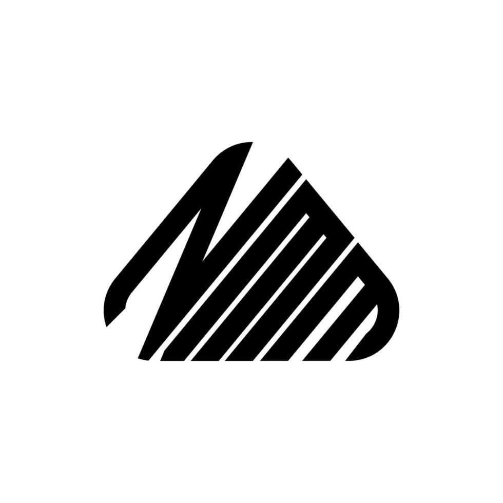 nmm brief logo creatief ontwerp met vector grafisch, nmm gemakkelijk en modern logo.