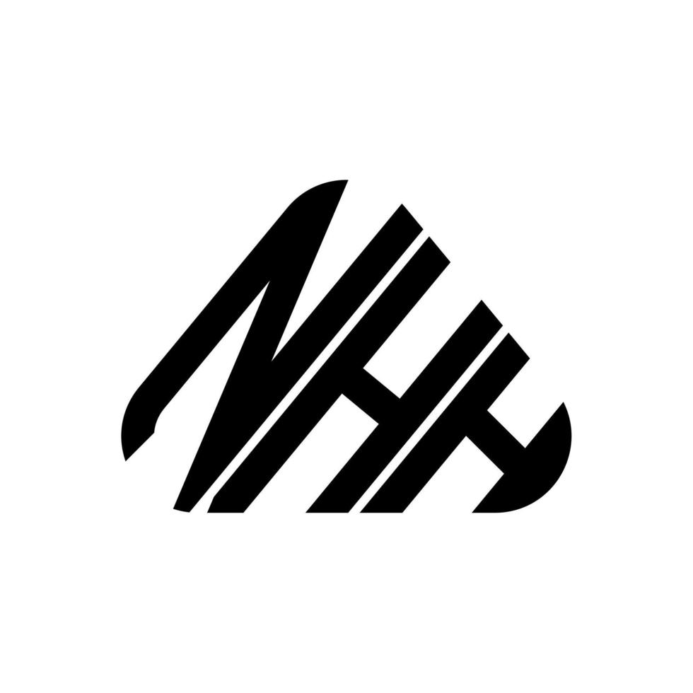 nhh brief logo creatief ontwerp met vector grafisch, nhh gemakkelijk en modern logo.