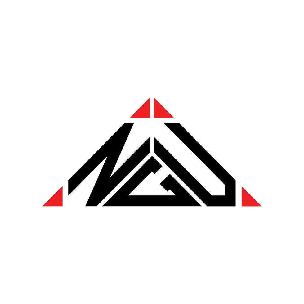 ngu brief logo creatief ontwerp met vector grafisch, ngu gemakkelijk en modern logo.