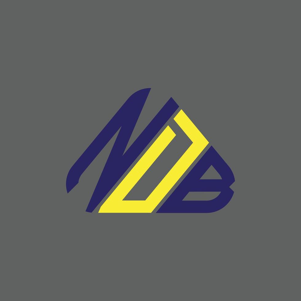 ndb brief logo creatief ontwerp met vector grafisch, ndb gemakkelijk en modern logo.