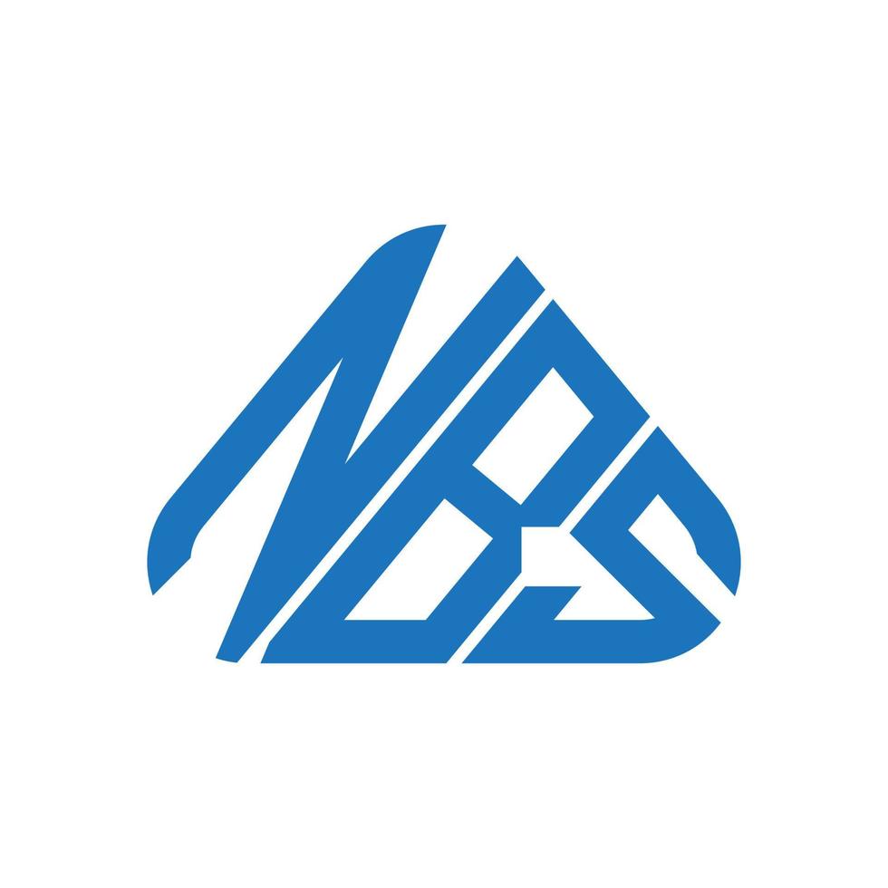 nbs brief logo creatief ontwerp met vector grafisch, nbs gemakkelijk en modern logo.