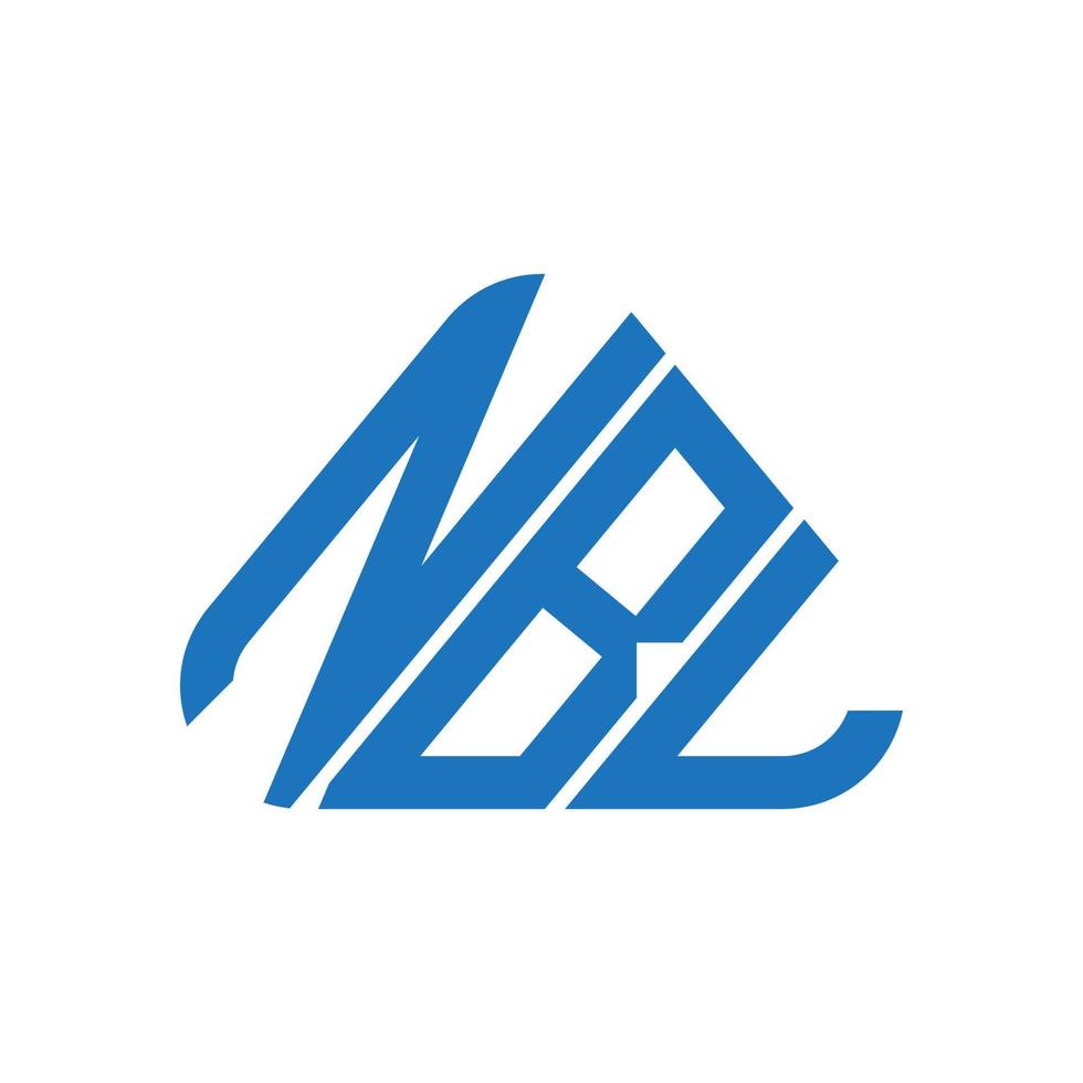 nbl brief logo creatief ontwerp met vector grafisch, nbl gemakkelijk en modern logo.