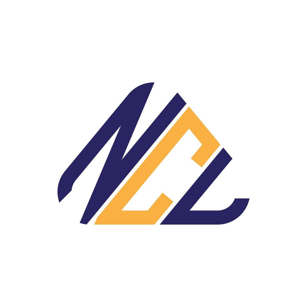 ncl brief logo creatief ontwerp met vector grafisch, ncl gemakkelijk en modern logo.