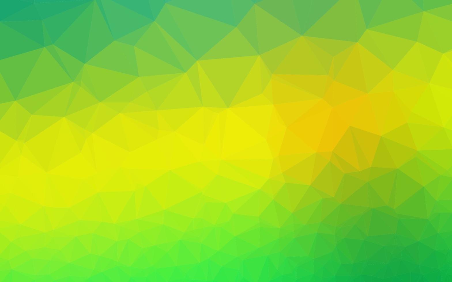 lichtgroen, geel vector abstract mozaïekpatroon.