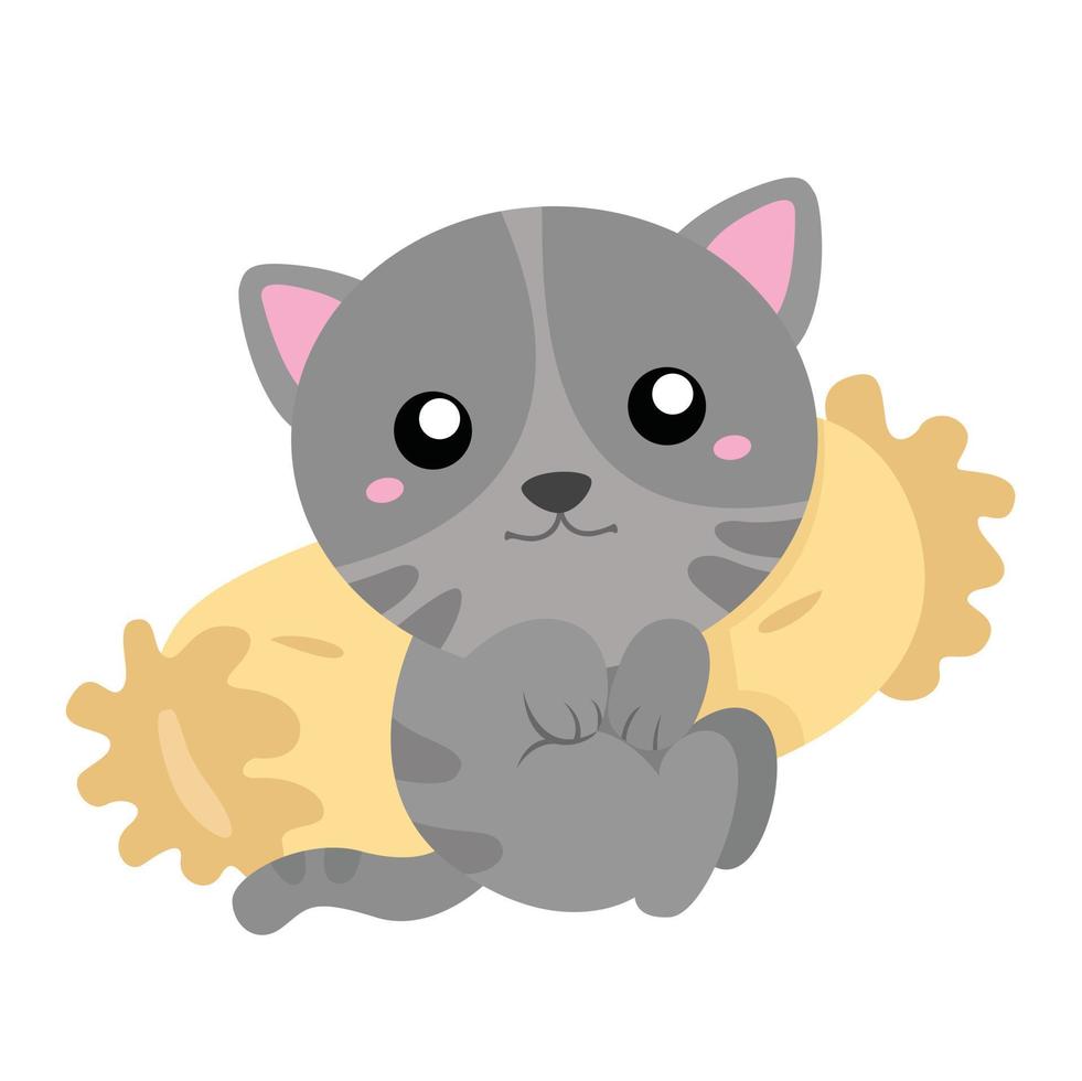 schattig weinig kat katje dier huisdier illustratie vector clip art