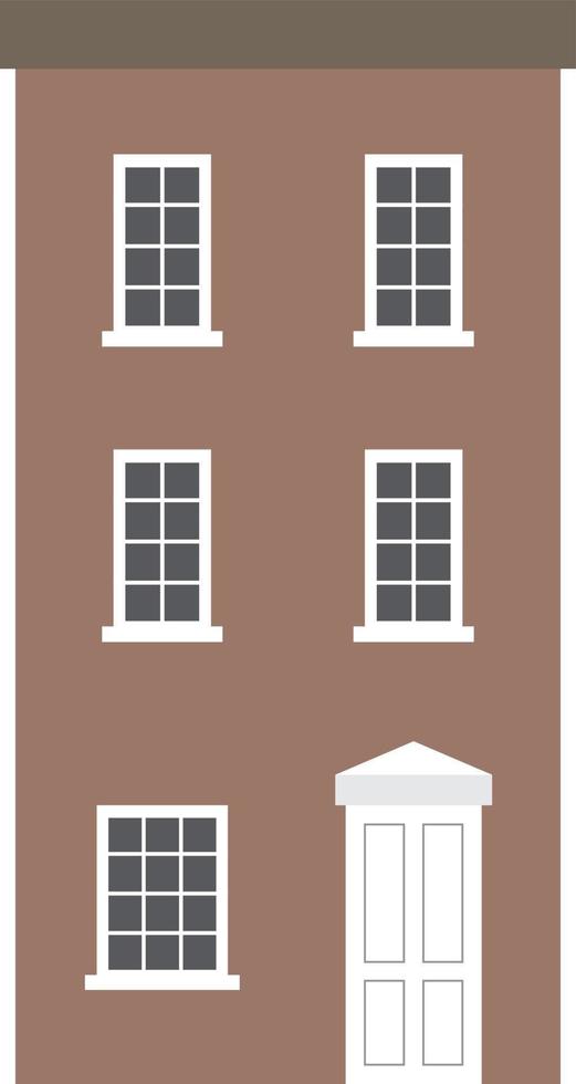 rij huis vector illustratie