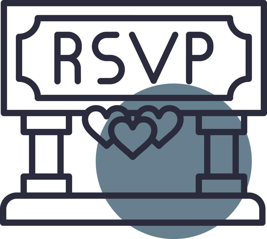 RSVP creatief icoon ontwerp vector