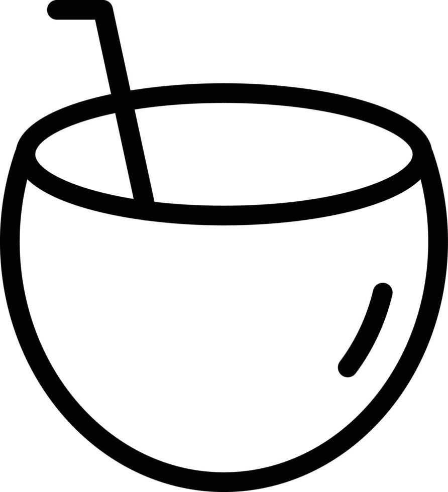 kokosnoot drinken vector illustratie Aan een achtergrond.premium kwaliteit symbolen.vector pictogrammen voor concept en grafisch ontwerp.