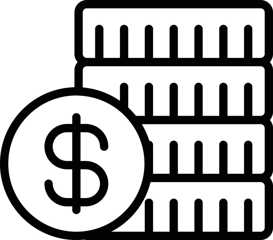 dollar munten vector illustratie op een background.premium kwaliteit symbolen.vector iconen voor concept en grafisch ontwerp.