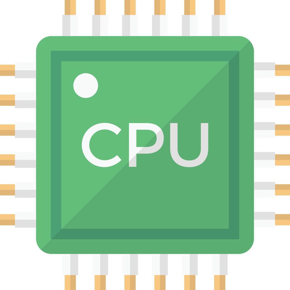 cpu vectorillustratie op een background.premium kwaliteit symbolen.vector iconen voor concept en grafisch ontwerp. vector