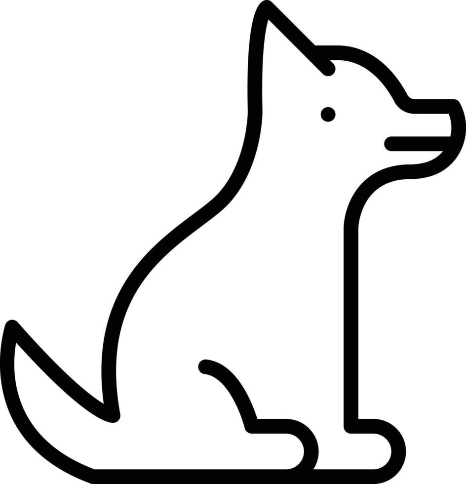 hond vectorillustratie op een background.premium kwaliteit symbolen.vector pictogrammen voor concept en grafisch ontwerp. vector