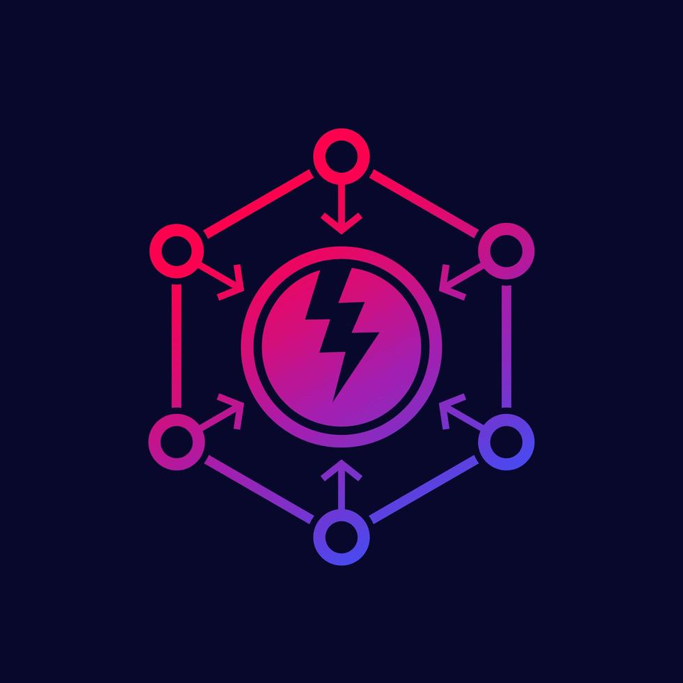 negatief, invloed invloed pictogram vector