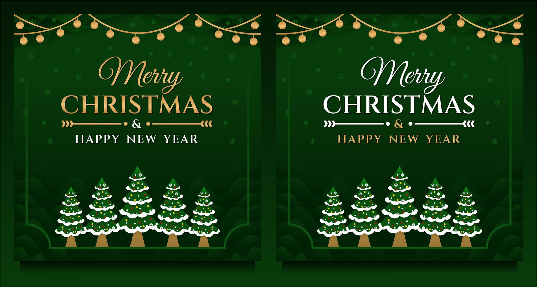 prettige kerstdagen en een gelukkig nieuwjaar banner vector