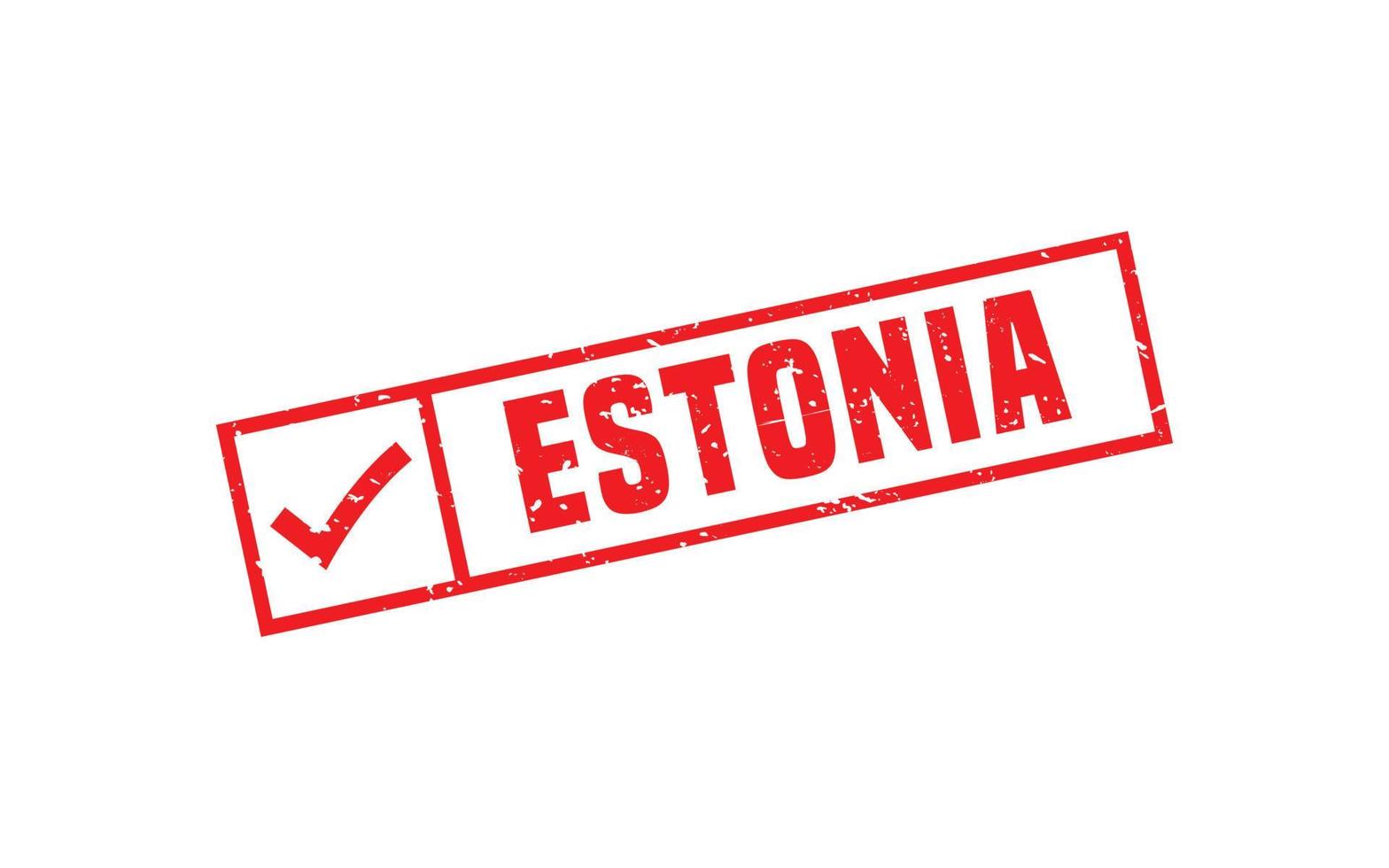 Estland postzegel rubber met grunge stijl Aan wit achtergrond vector