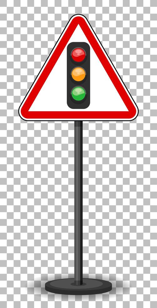 rood verkeersbord op transparante achtergrond vector