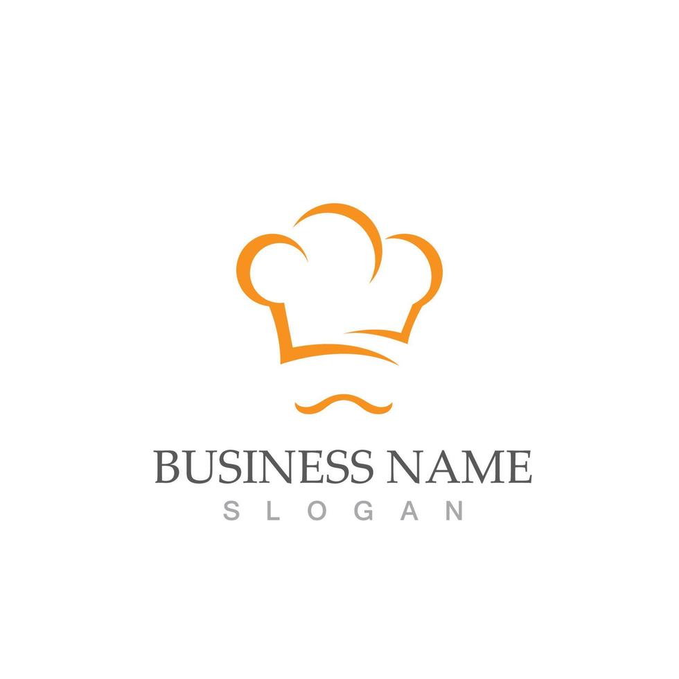 hoofd chef logo icoon ontwerp sjabloon vector