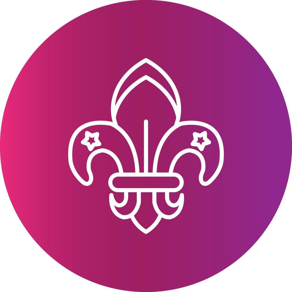 fleur de lis creatief icoon ontwerp vector