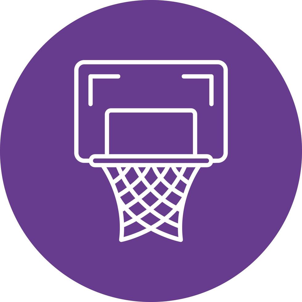 basketbal hoepel creatief icoon ontwerp vector