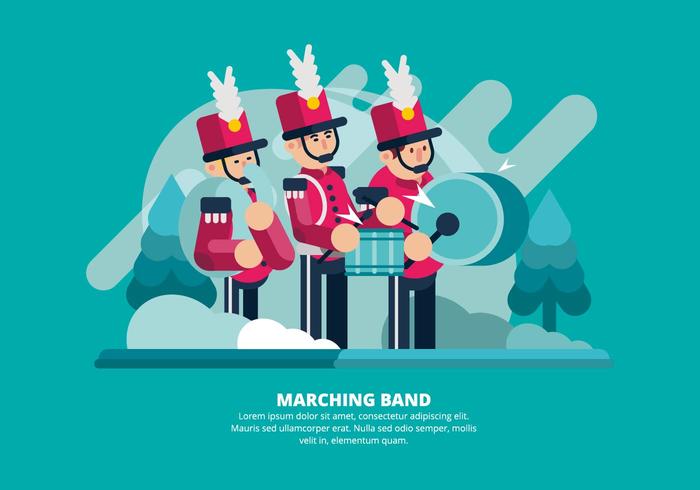Marching Band Illustratie vector