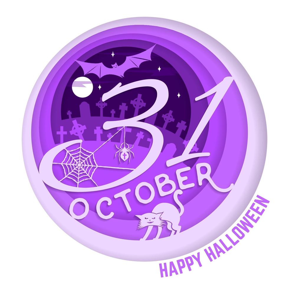 halloween is komt eraan concept. vector illustratie.