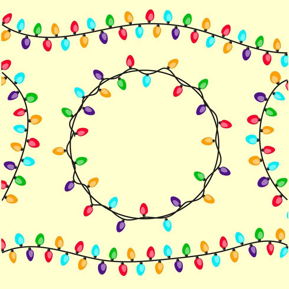 Kerstmis lichten reeks en bruiloft lichten vector