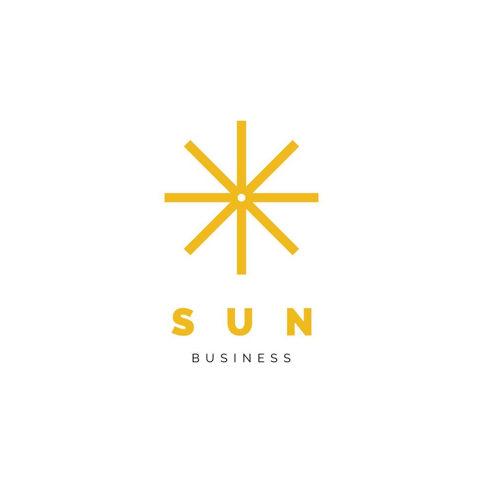 zon icoon logo ontwerp sjabloon vector