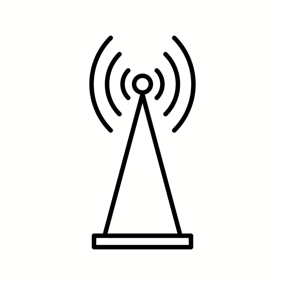 uniek antenne vector lijn icoon