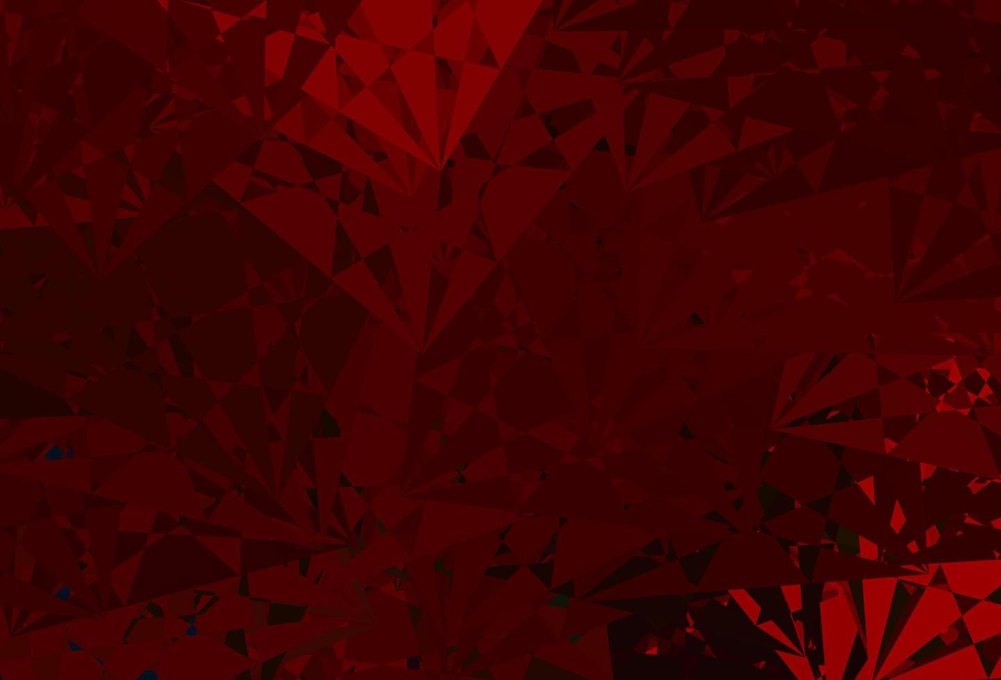 donkergroene, rode vectorachtergrond met willekeurige vormen. vector