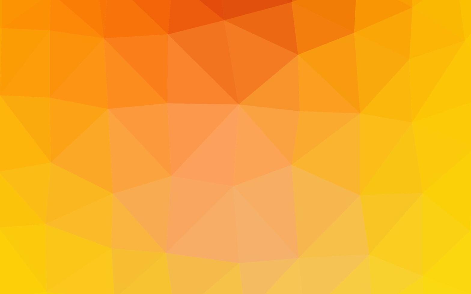 lichtgele, oranje vector glanzende driehoekige achtergrond.