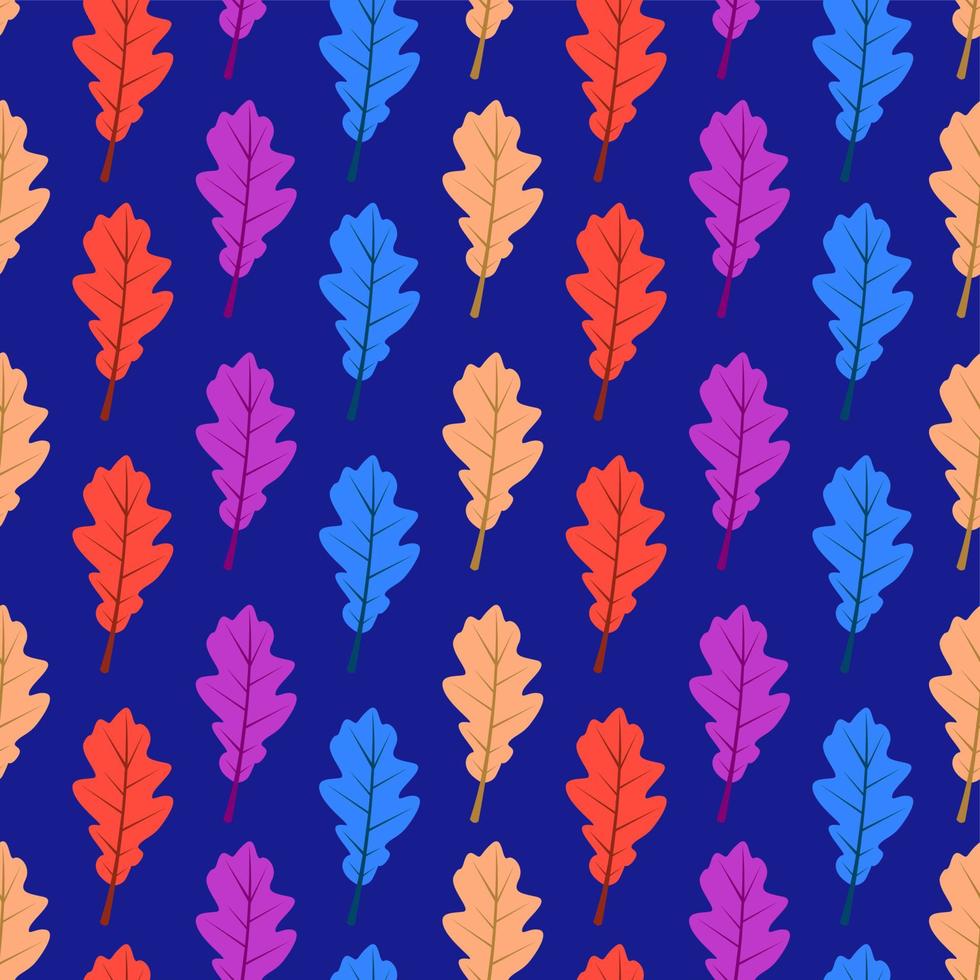 herfst bladeren naadloos patroon achtergrond reeks vector