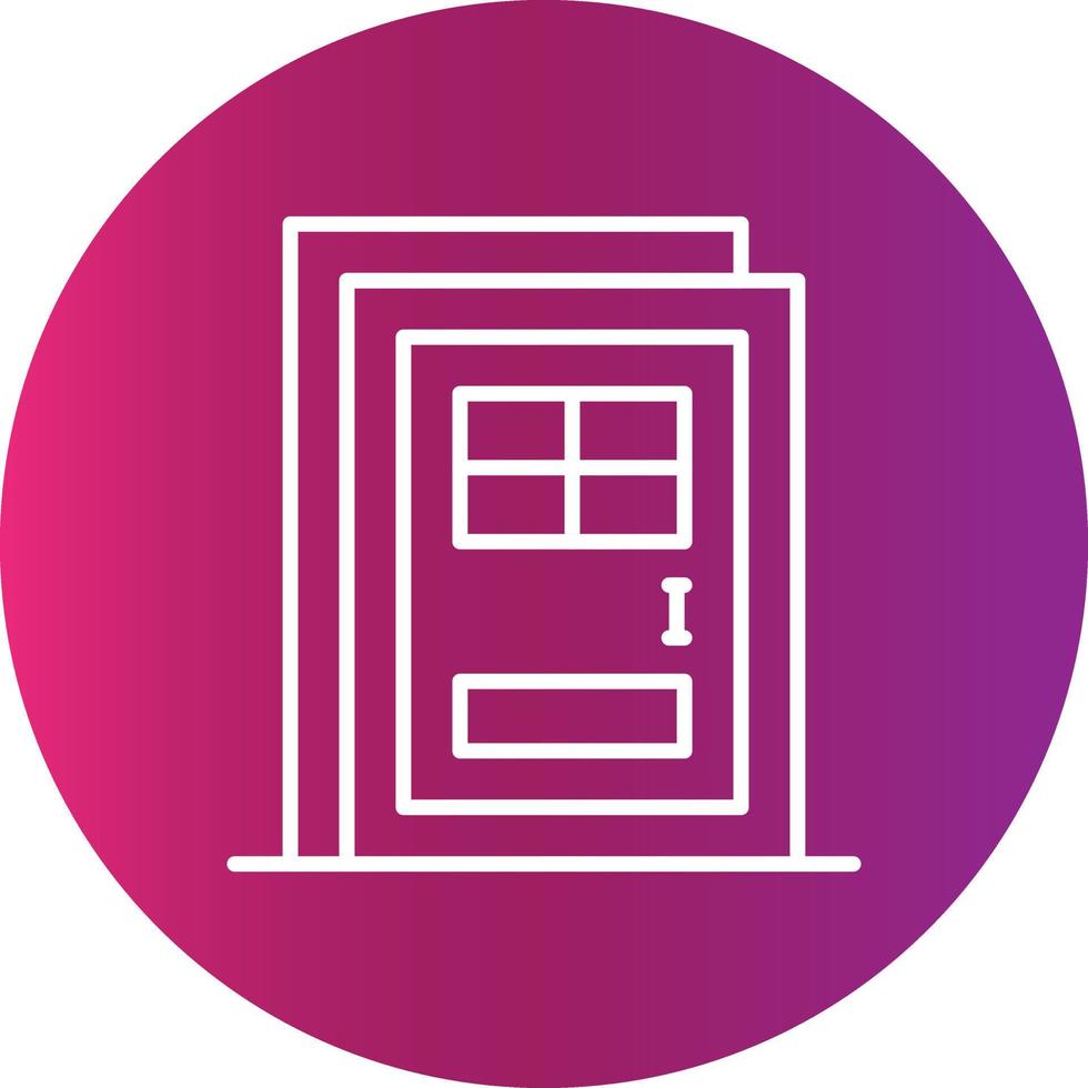 deur creatief icoon ontwerp vector