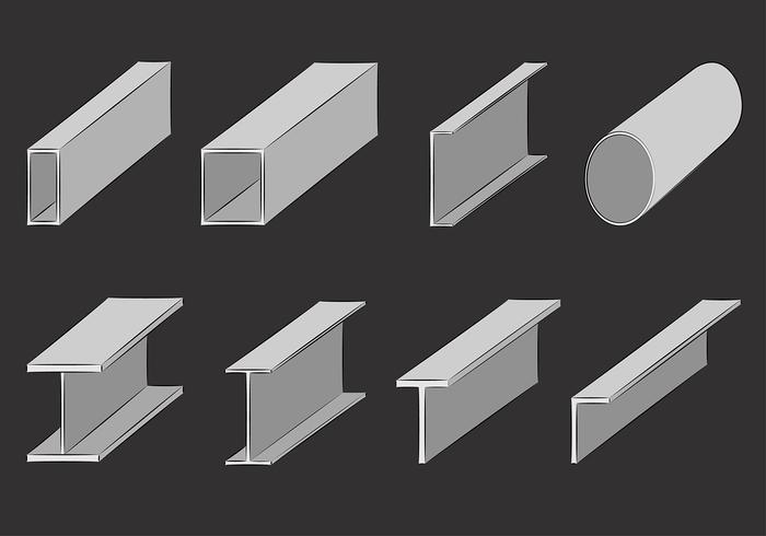 Girder set vrije vector