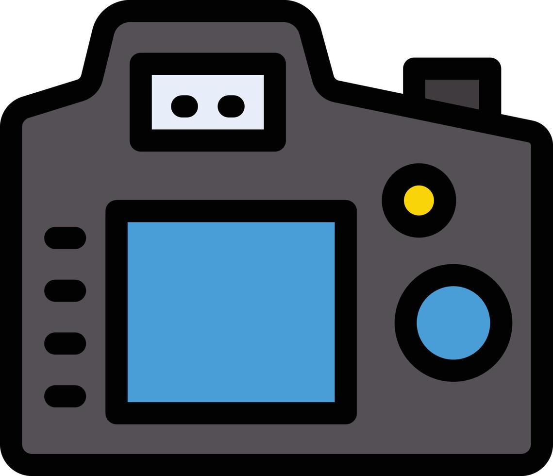 camera vectorillustratie op een background.premium kwaliteit symbolen.vector pictogrammen voor concept en grafisch ontwerp. vector