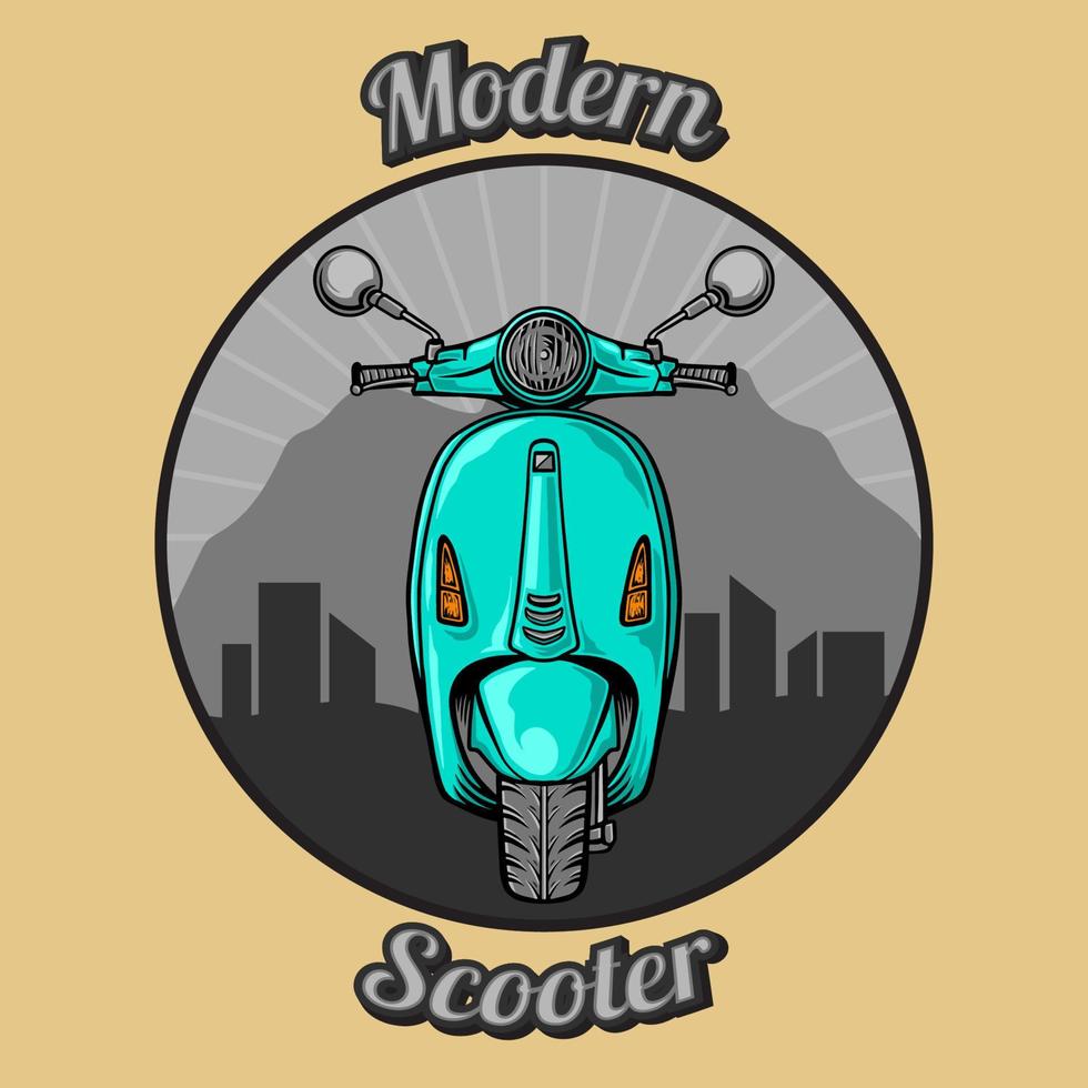 modern scooter illustratie vector