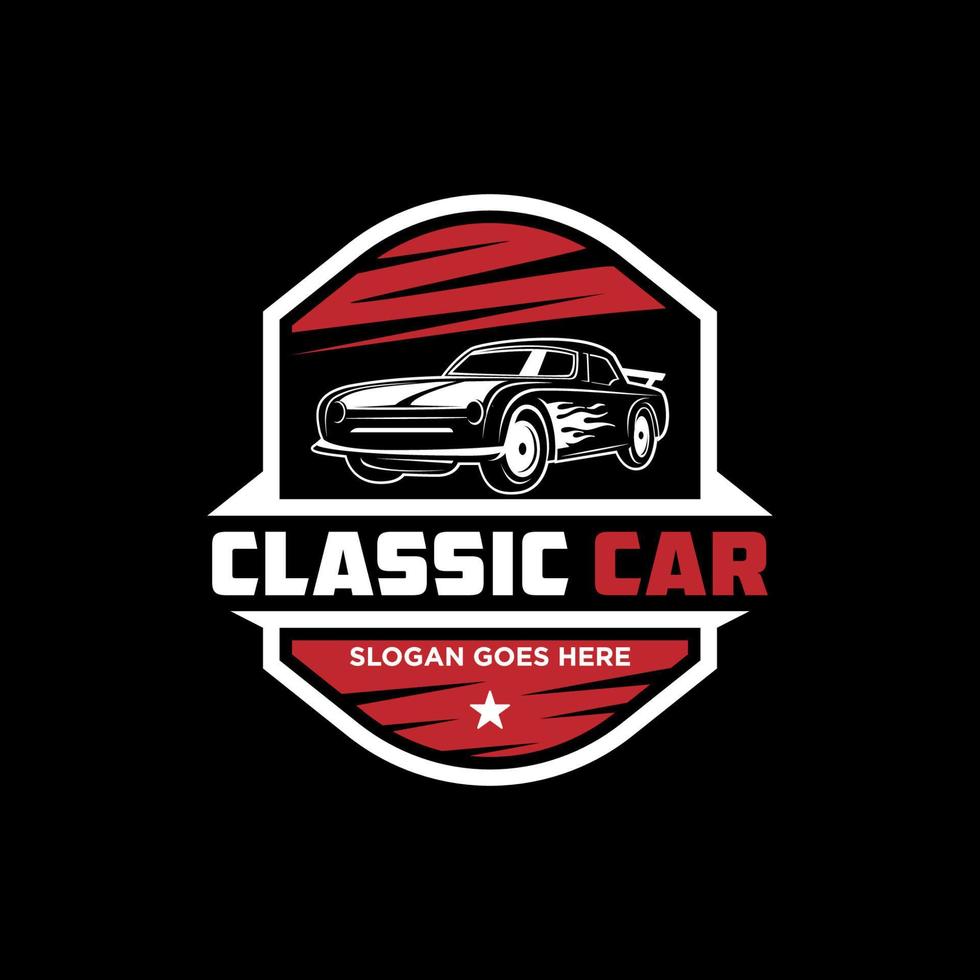 klassiek auto wijziging logo schild, automotive reparatie logo sjabloon met rustiek, vintage, retro vector