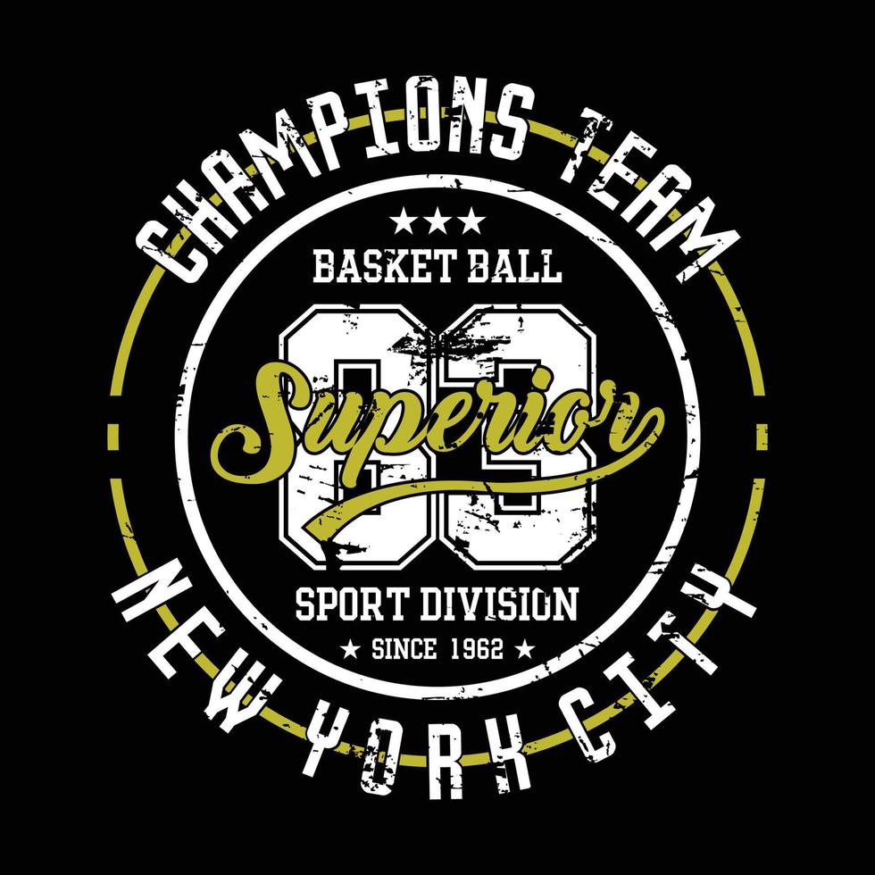 nieuw york sport divisie, wijnoogst stedelijk merk grafisch voor t-shirt. origineel kleren ontwerp met grunge. retro kleding typografie afdrukken. vector illustratie.