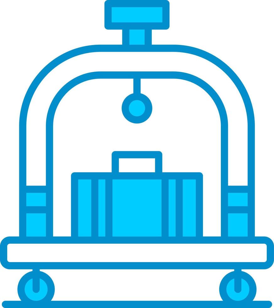 hotel trolley creatief icoon ontwerp vector